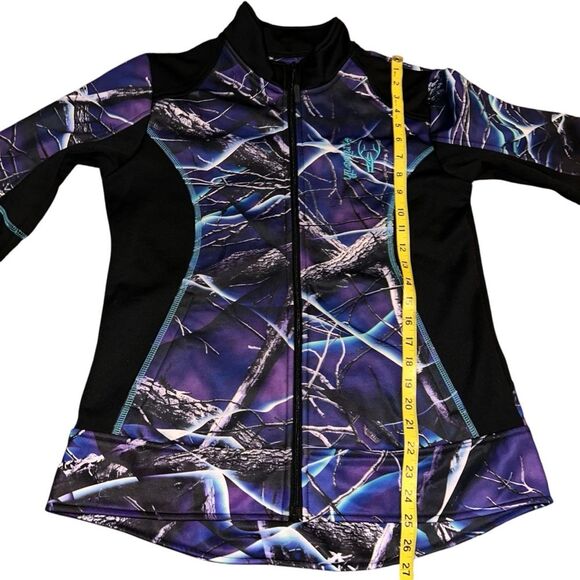 Huntworth Oaktree Jacket Ultraviolet Purple Full Zip Medium Purple Black Camo - Picture 8 of 9